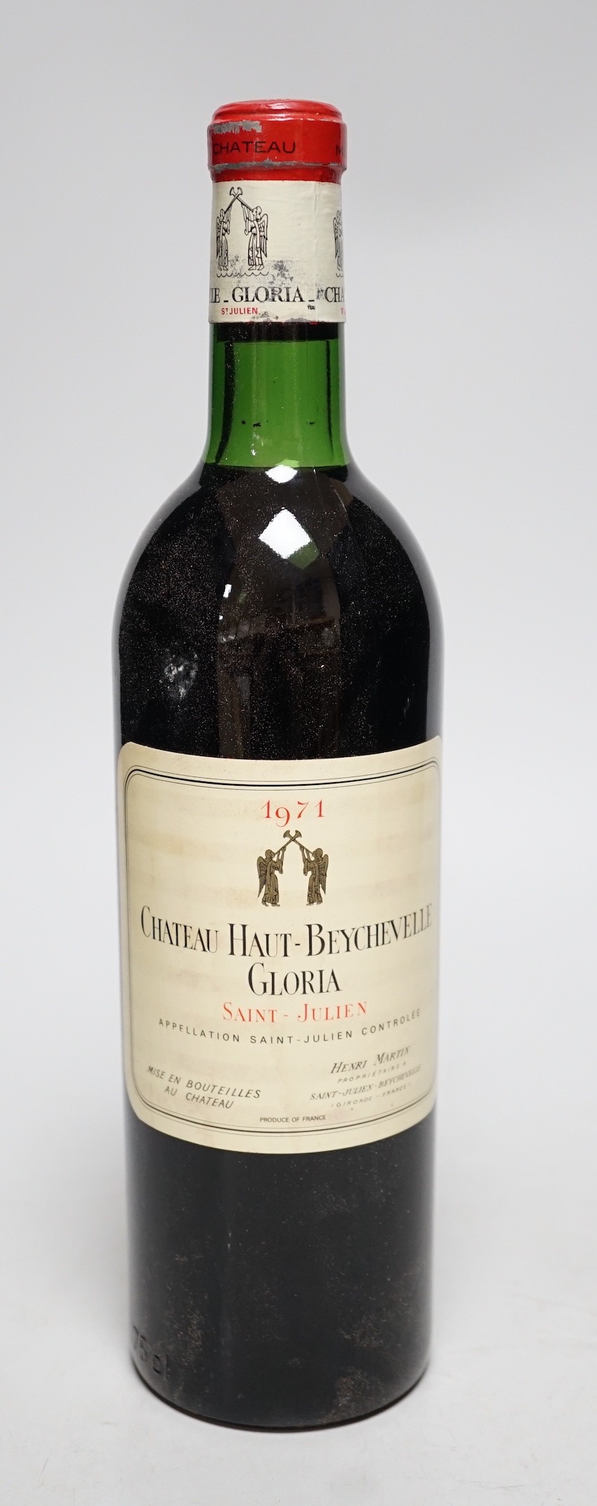 Eight bottles of Chateau Haut Beychevelle Gloria, 1971